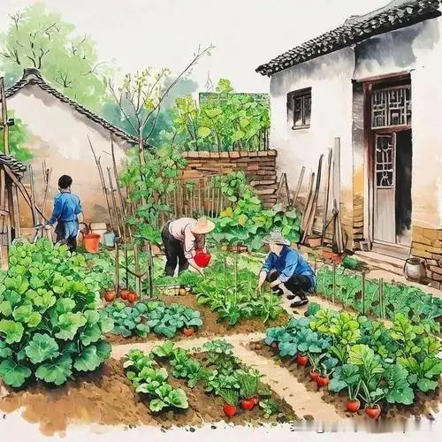 《卜园居二首》
——明·张诩
池亭清绝树交加，
静爱园居长菜瓜。
饱食太平无一事
