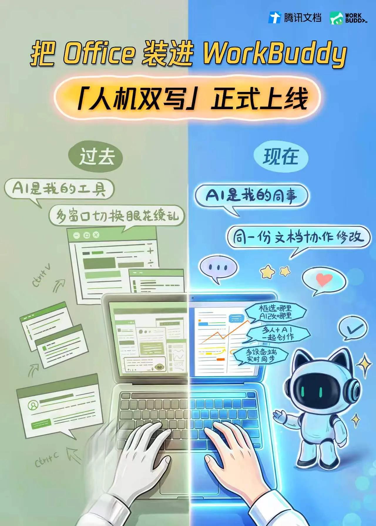 7月30日，腾讯WorkBuddy发布重大版本更新(V5.3.5)：联合腾讯文档