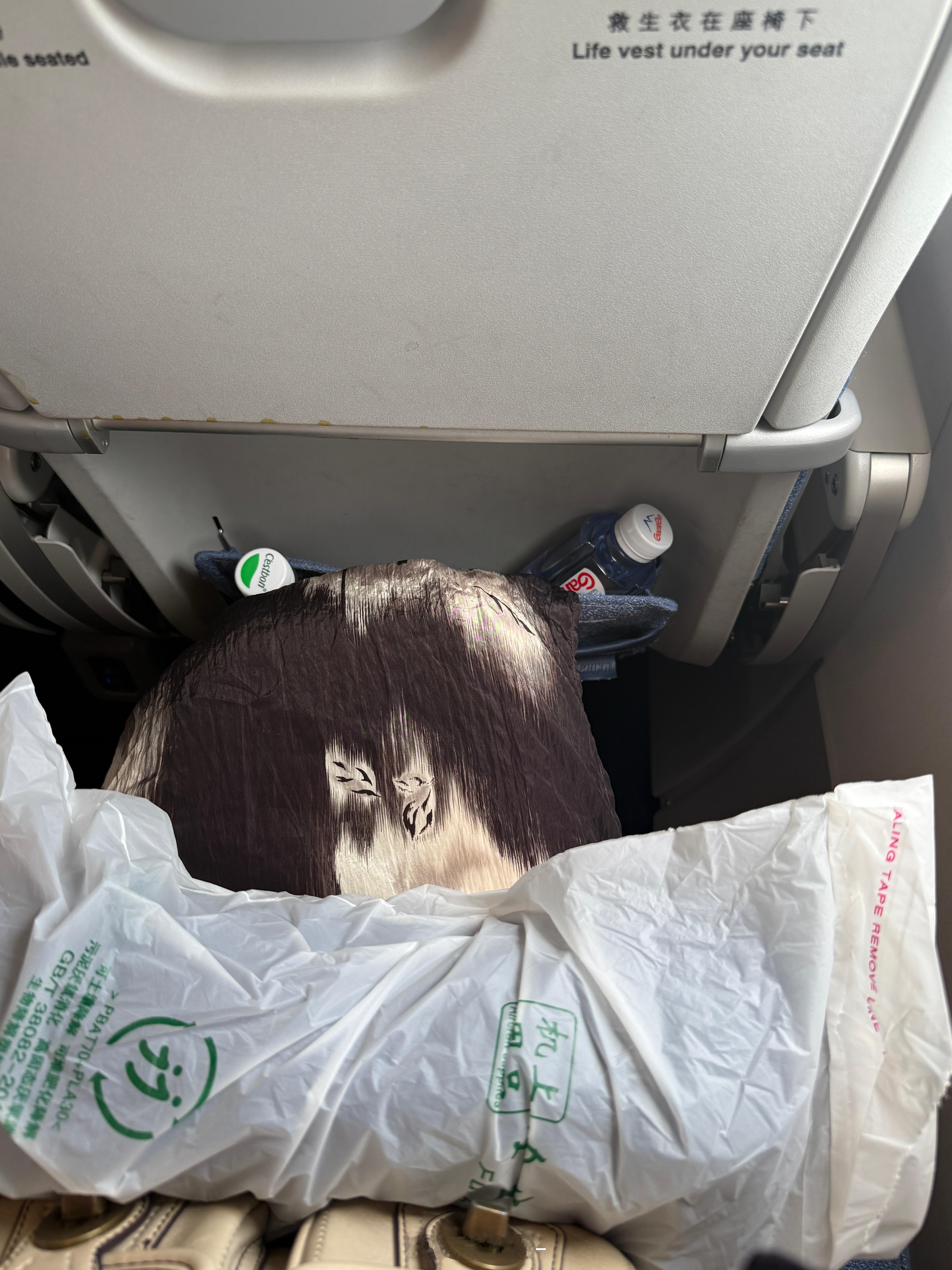 坐咱国产C919回去了感觉这班能选安全出口的话是最好的普通经济舱确实空间不大即便