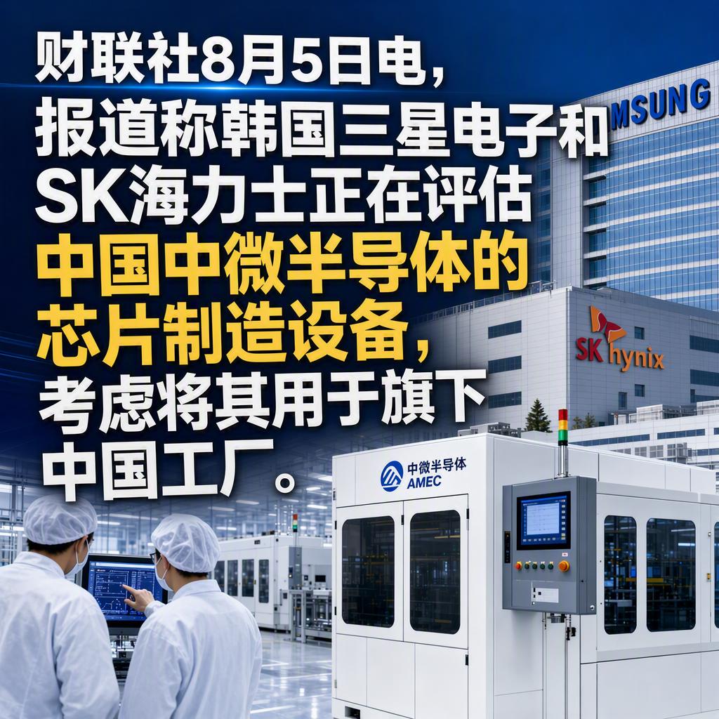 突发！国产半导体设备迎来历史性一刻！
一直以来，很多人觉得三星、SK海力士这样的
