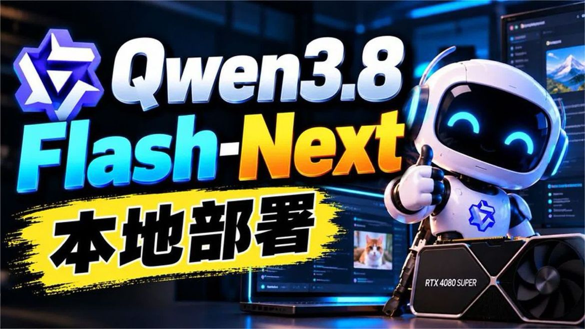 8GB 显卡能跑！Qwen3.8-Flash-Next优化版 AI 大模型本地部署教程
