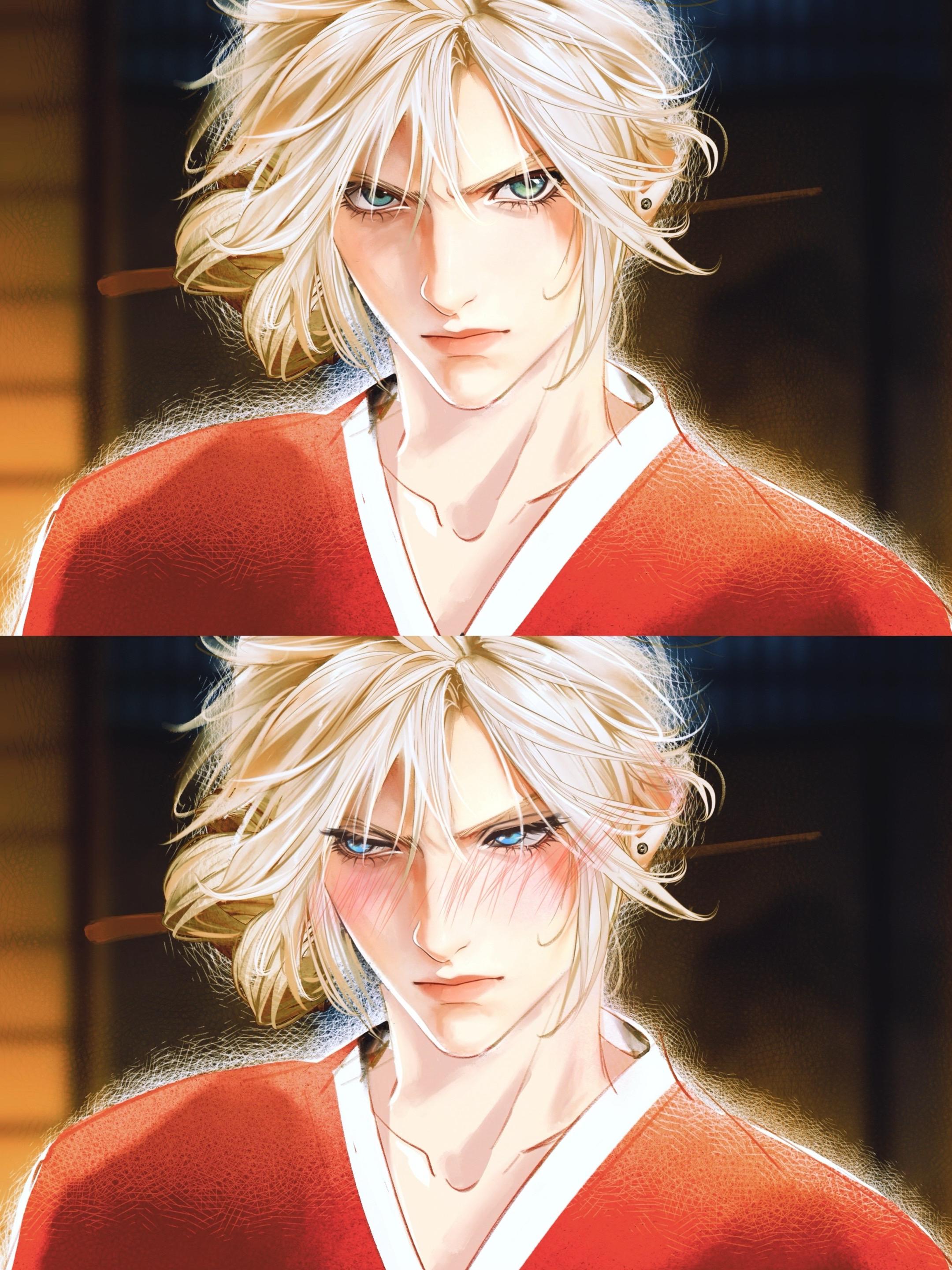 啊这……很难不娇羞……元旦最后一天，激情改图～来个图片纯享版～(*¯︶¯*)