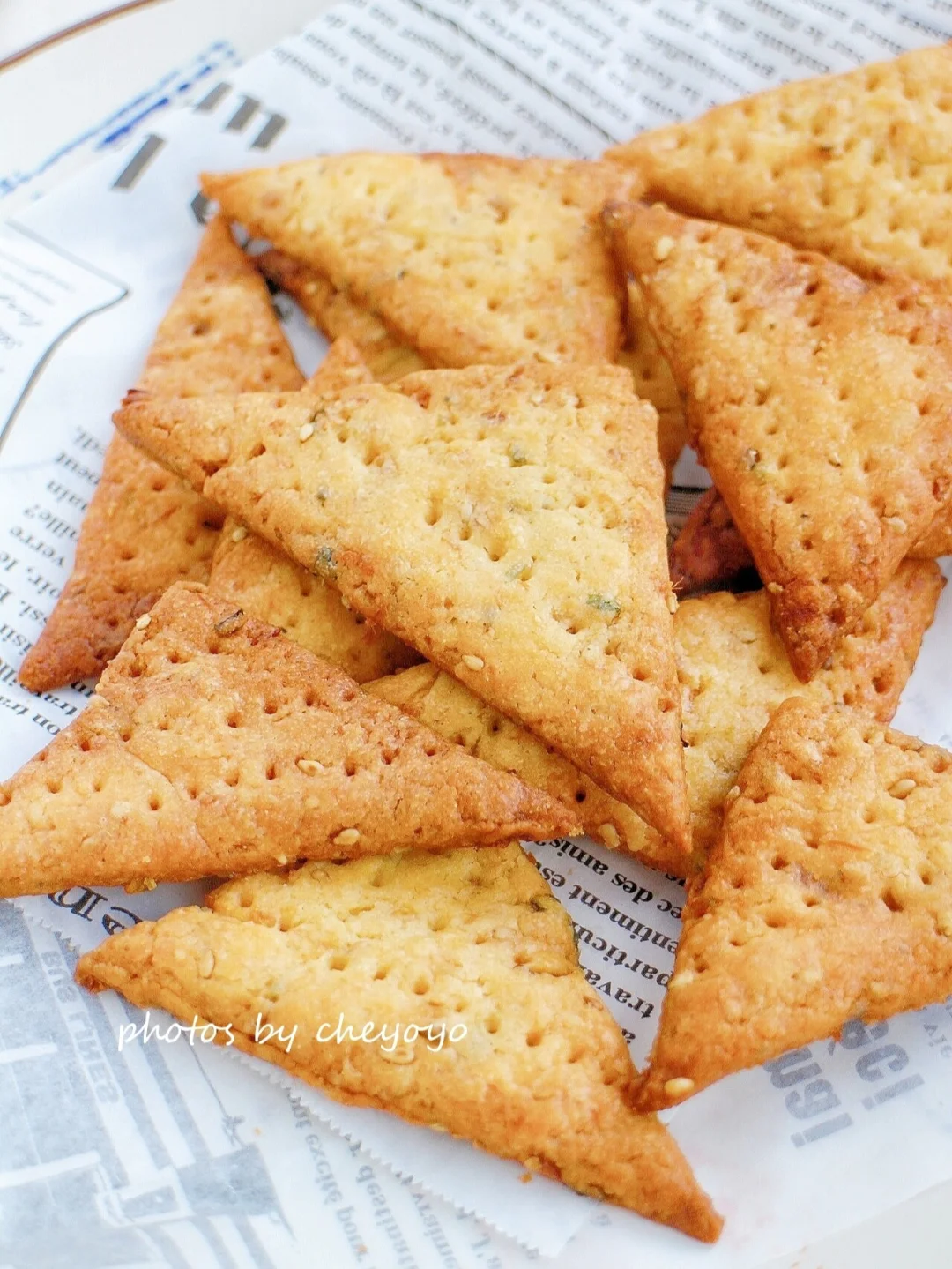 ㊙️又酥又脆！简单好吃！芝麻海苔肉松饼干