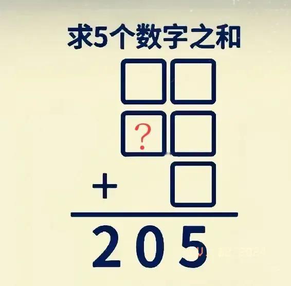 别问我了，答案到底是什么我也不知道，如果你硬要说答案的话，我觉得是205，应该没