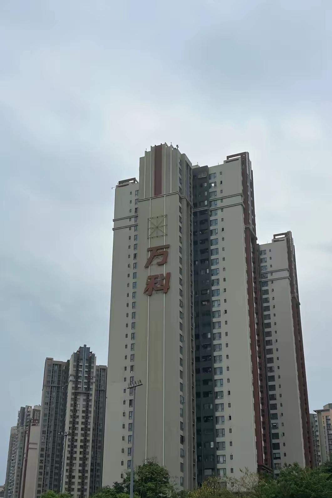 有人说墙上的字原来是“买万科”，也有人说墙上的字原来是是“住万科”，非常好奇，万