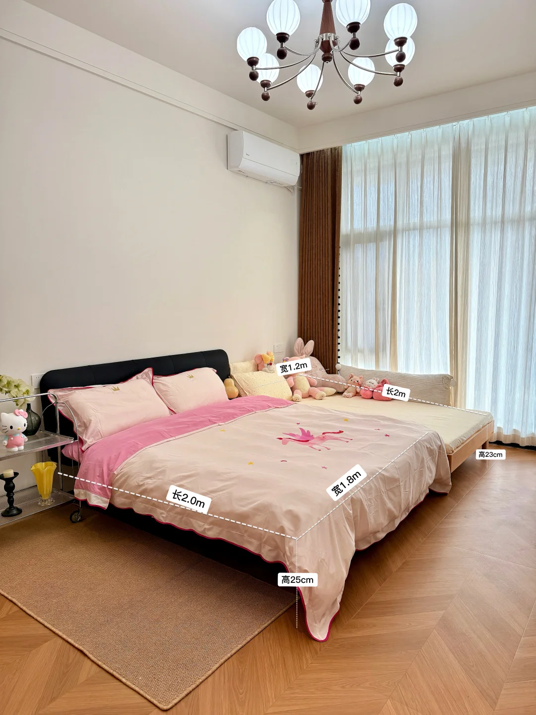 分床失败⁉️地台床拼接大床秒变3米大通铺✨