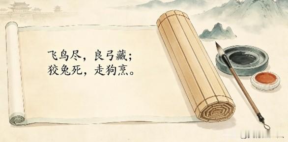 读史随笔：“飞鸟尽，良弓藏”，几段古事，品进退取舍的人生智慧
 
翻阅《史记·越