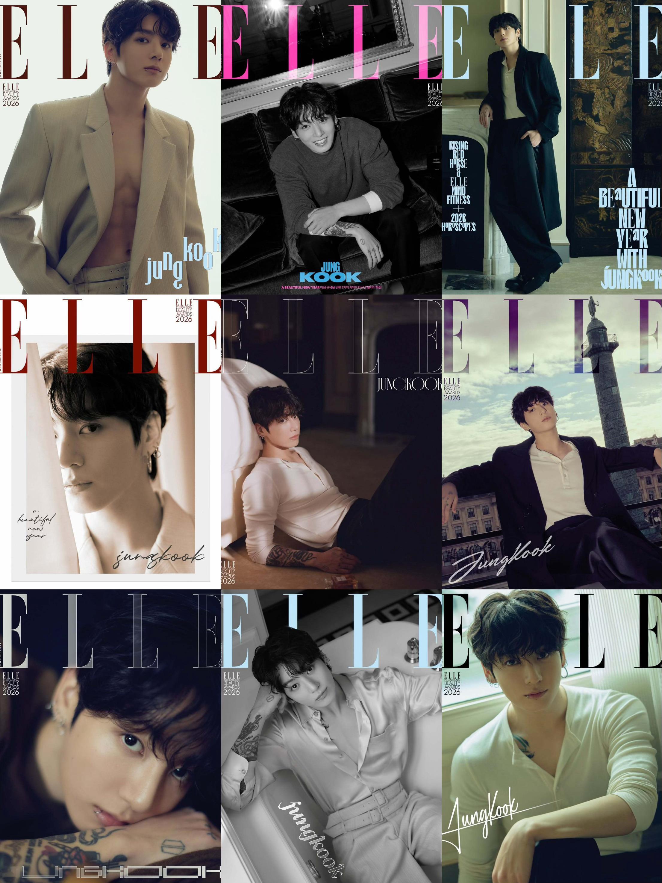 田柾国直播路过来欣赏田柾国 香奈儿田柾国登elle开年首封9版封面田柾国滚石三国