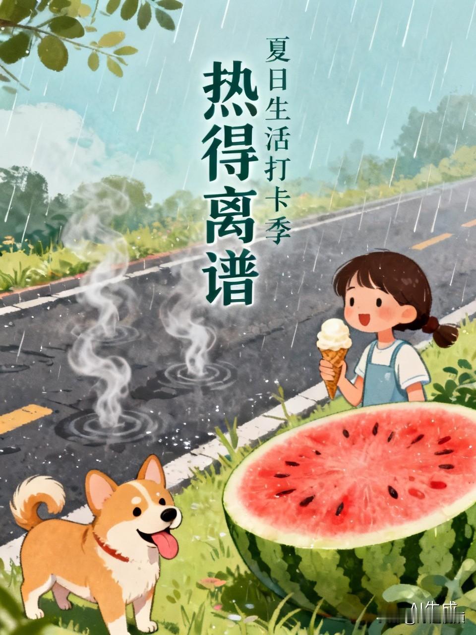 夏日生活打卡季 夏日生活，热得离谱！这天气就像个大火炉，感觉自己随时能被烤成“人