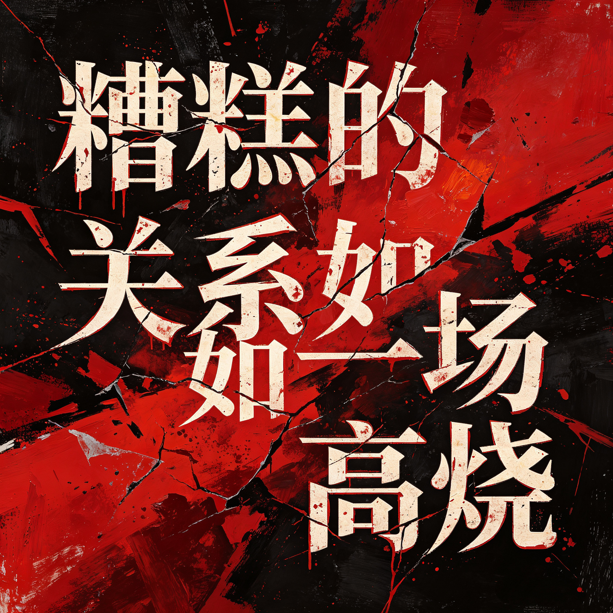 糟糕的关系就像一场高烧——你的情绪是失调的体温，在灼热和发冷间反复横跳；理智是烧