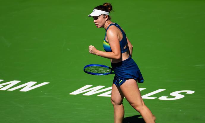 诺斯科娃进1000赛四强👏WTA1000印第安维尔斯站1/4决赛，14号种子诺