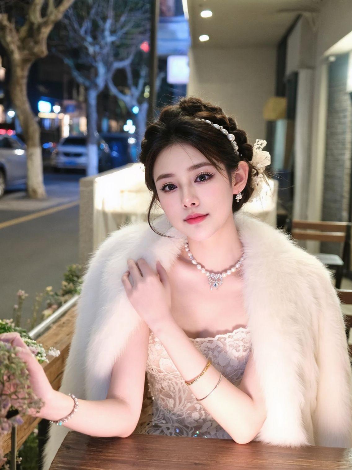 AI夜街优雅自拍 抖音ai创作