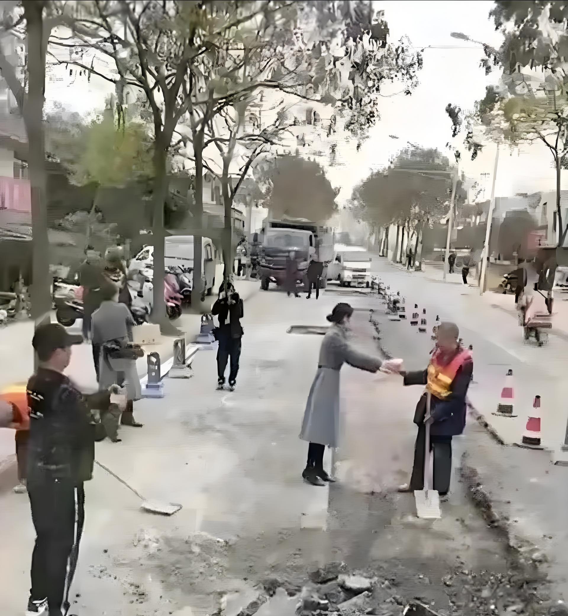 被第一张图感动，被第二张图恶心到了 