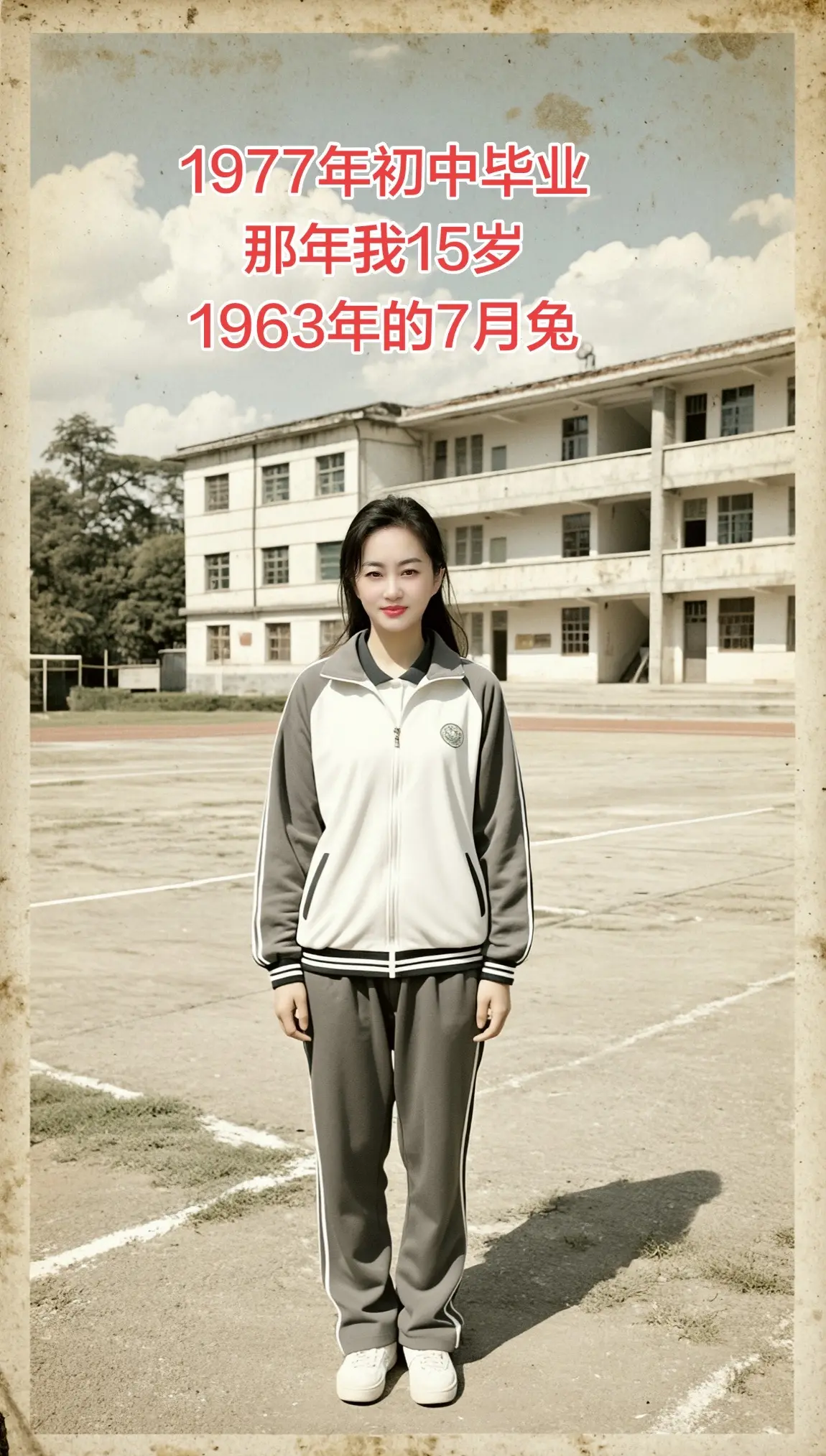 1977年初中毕业，那年我15岁，1963年的我们，一晃都64虚岁了...