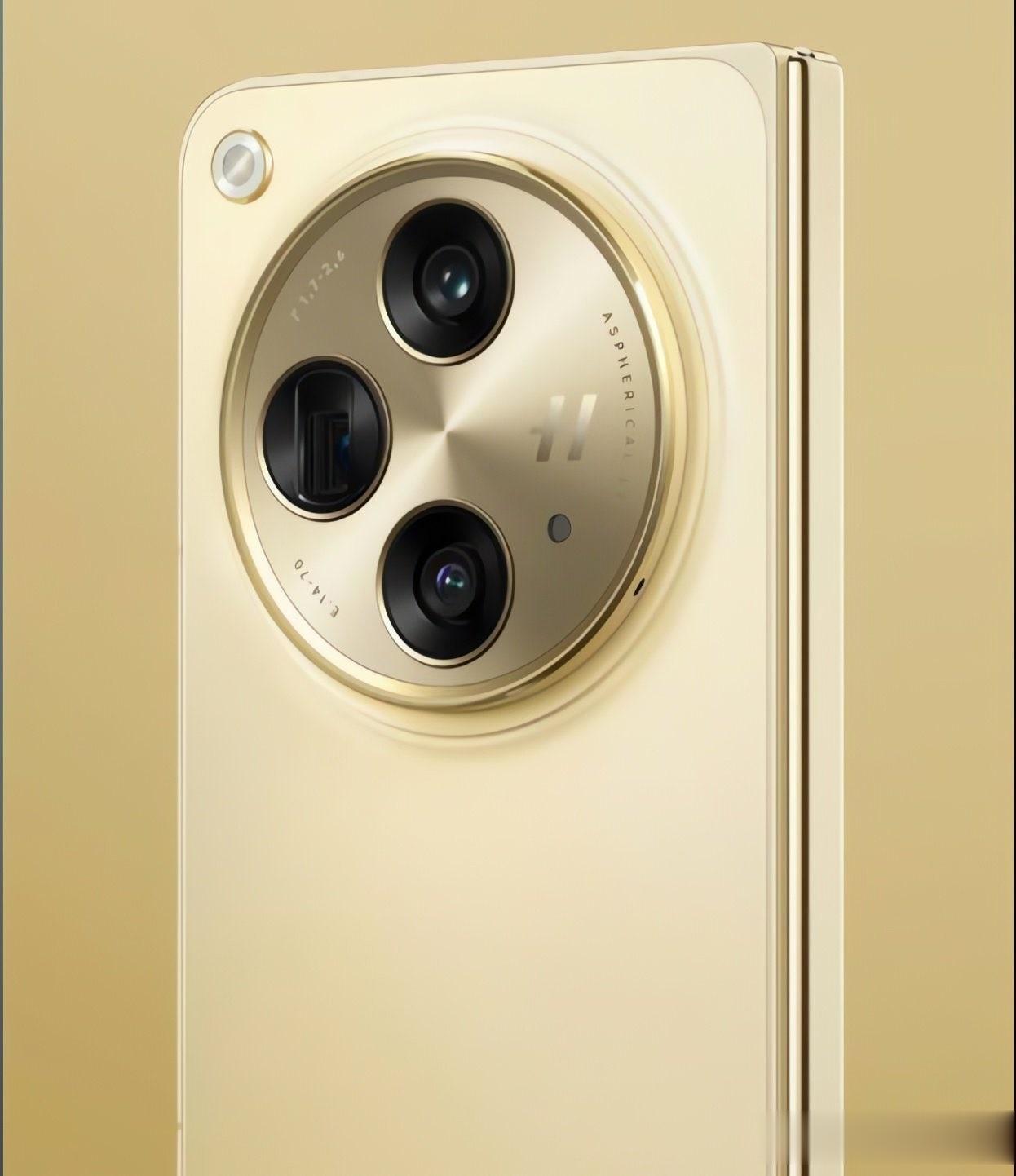 OPPO Find N3的官方渲染图曝光了，有三种颜色，摄像头为原型模组，有潜望