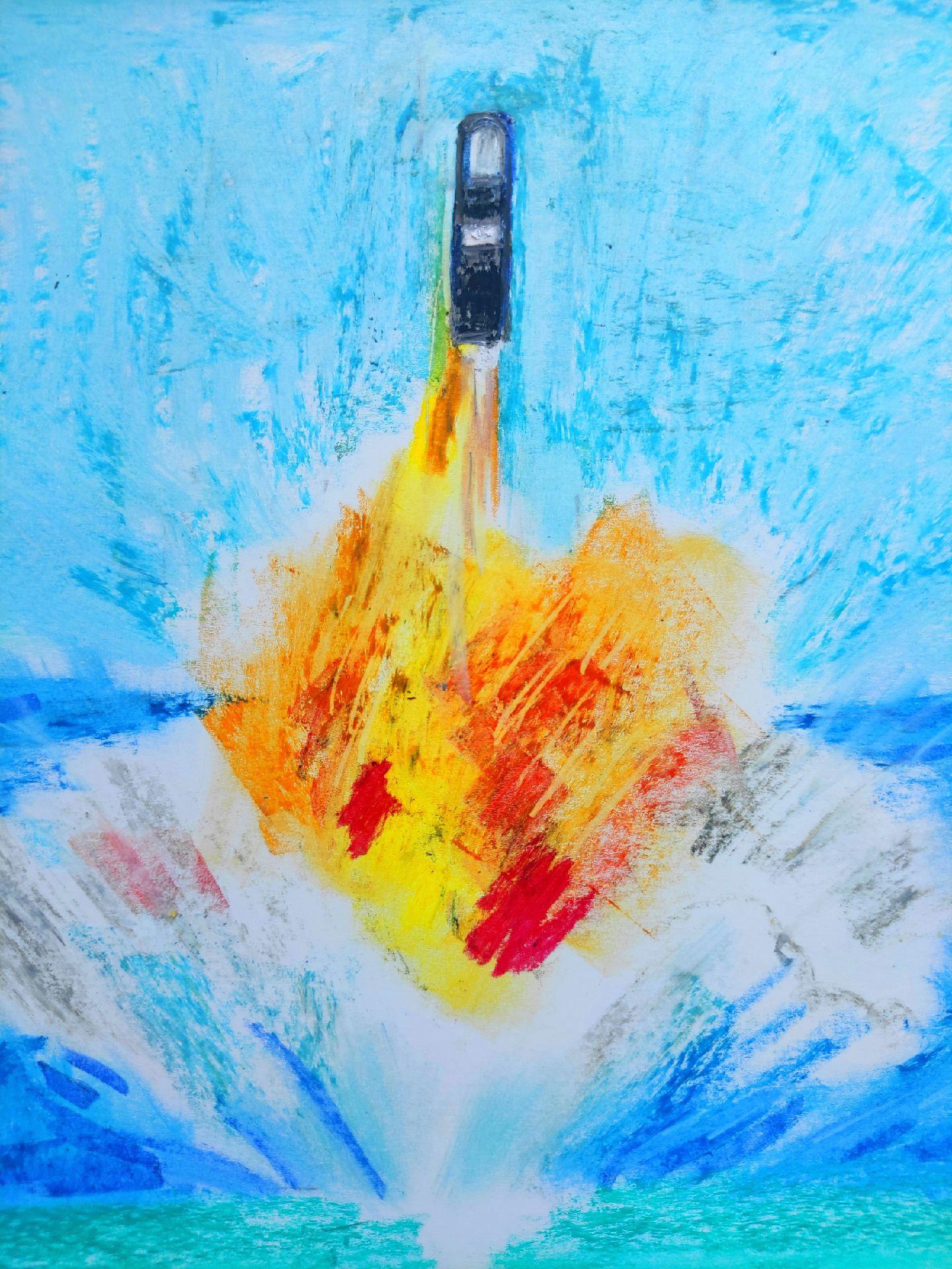 巨浪3潜射洲际导弹。