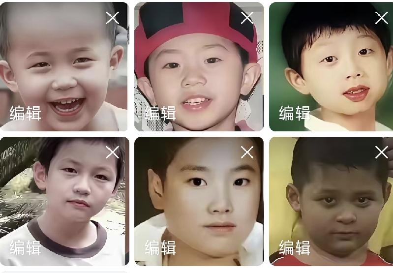 六位稚气未干的小孩你知道他们都是谁吗？这是国乒里6位世界冠军小时候的照片，你能猜