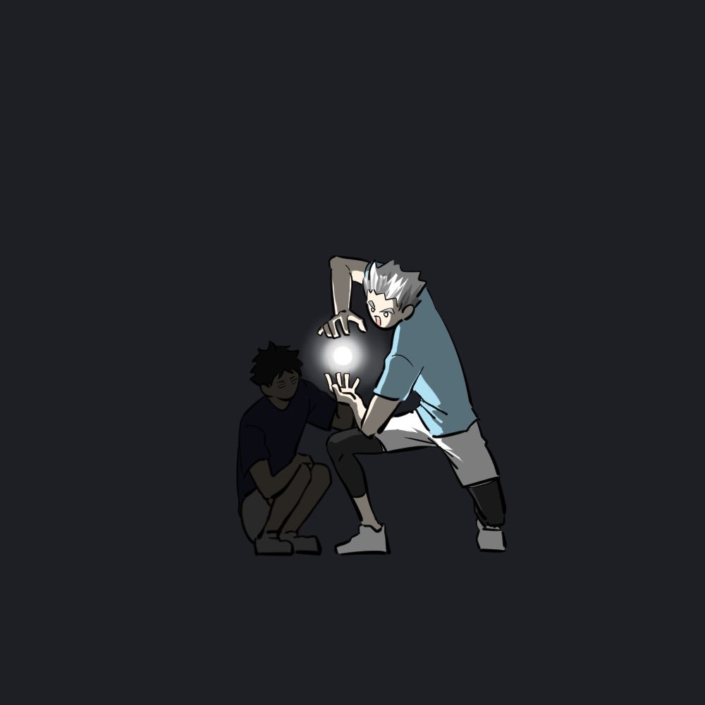 排球少年  木兔：龟派气功波🔦！！ 绘：choco_rei_to 授权见评  