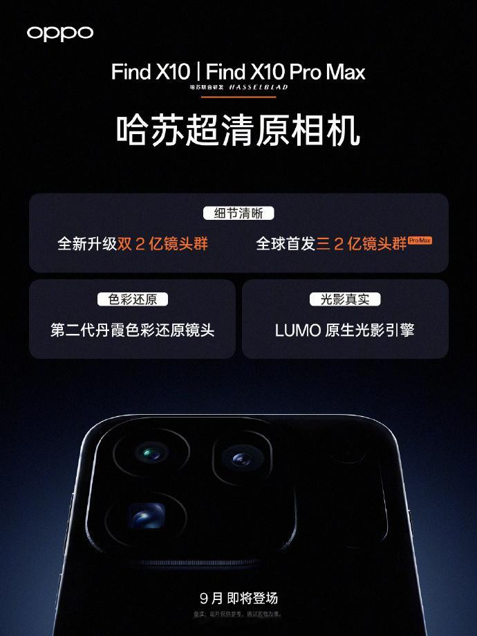 OPPO Find X10 系列的预热节奏也开始了，推出全新哈苏超清原相机。OP