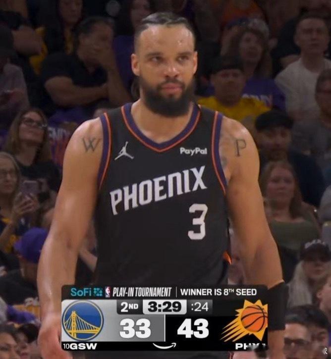 龙哥确实令人又爱又恨啊第二节转折点！！勇士vs太阳nba附加赛