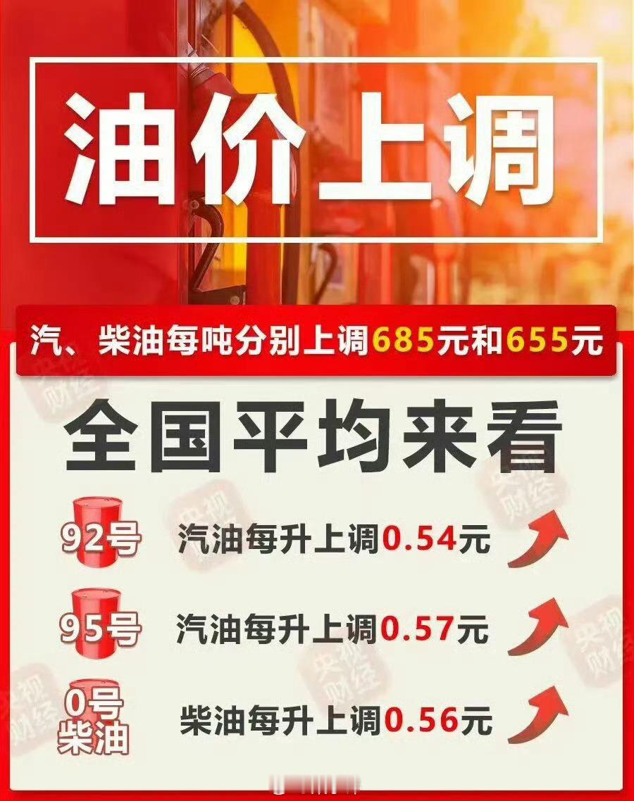 油价油价上涨 7月31日24点过后，加满50L油箱92号：0.54元/升 ×50