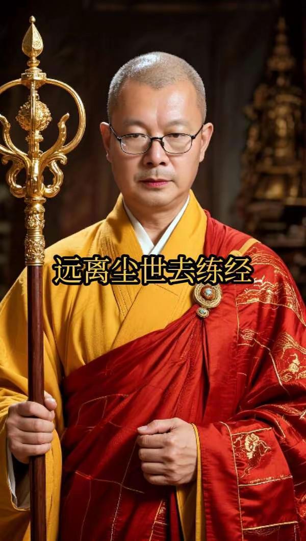 AI僧袍人像照 ai创作