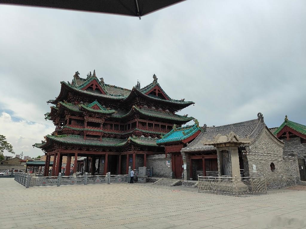 祆教建筑祆神楼，维修不开放 介休·祆神楼