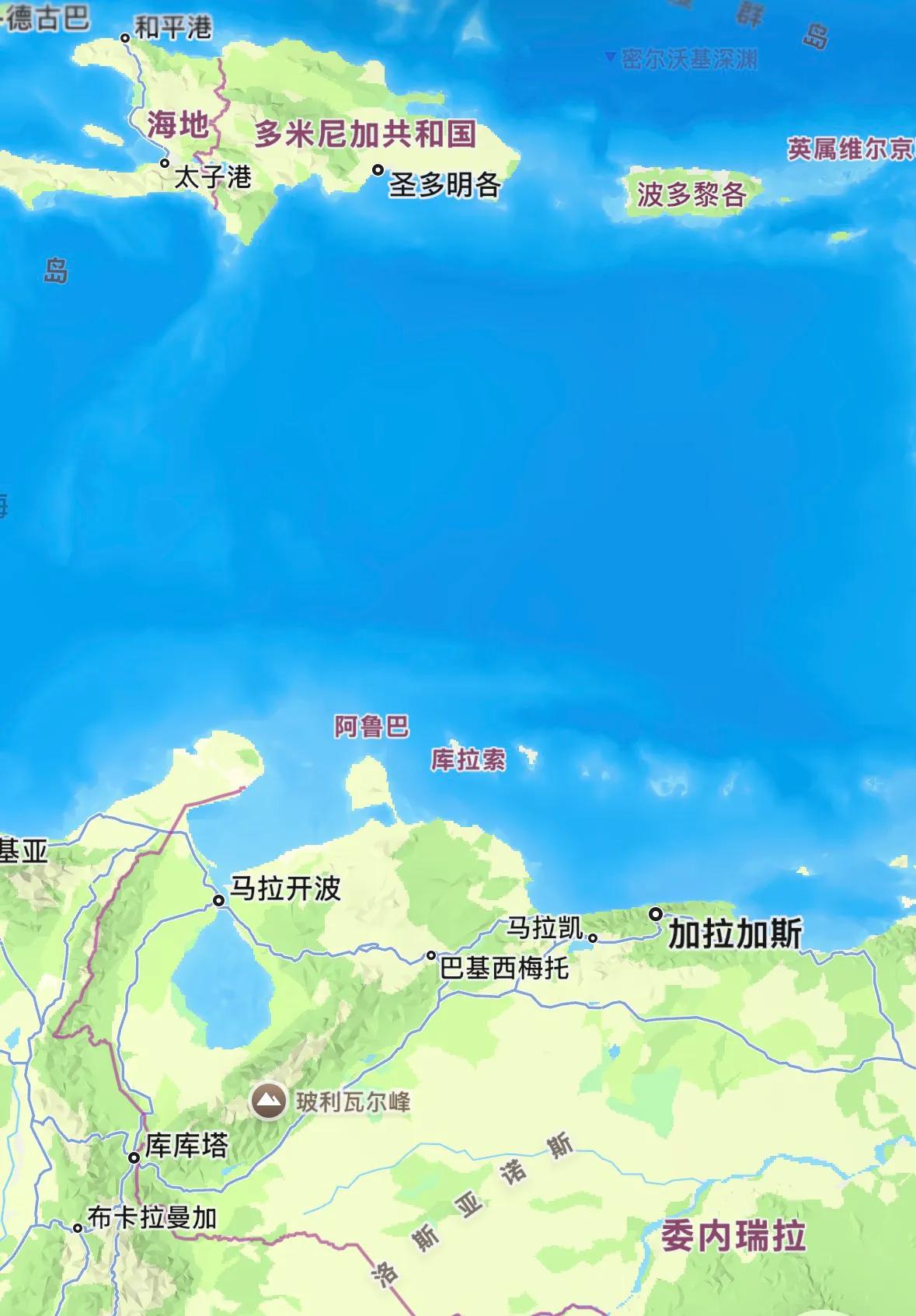 我是第一次知道还有库拉索（Curaçao）这么个国家。这个位于加勒比海南部的岛国