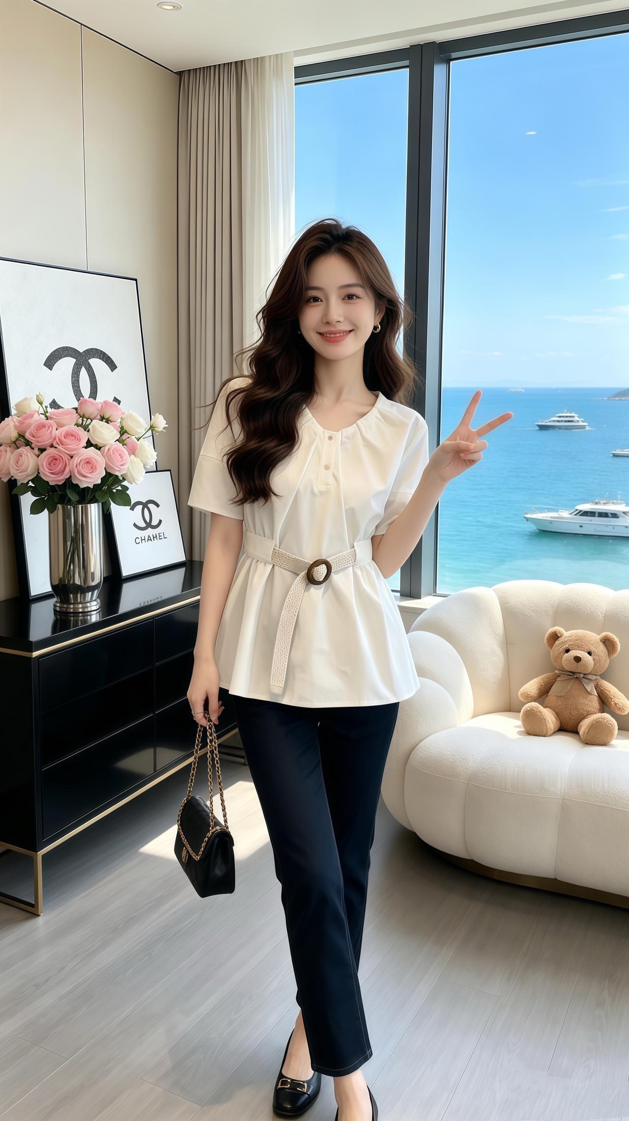 v领衬衫 显瘦百搭 洋气上档次 谁穿谁好看