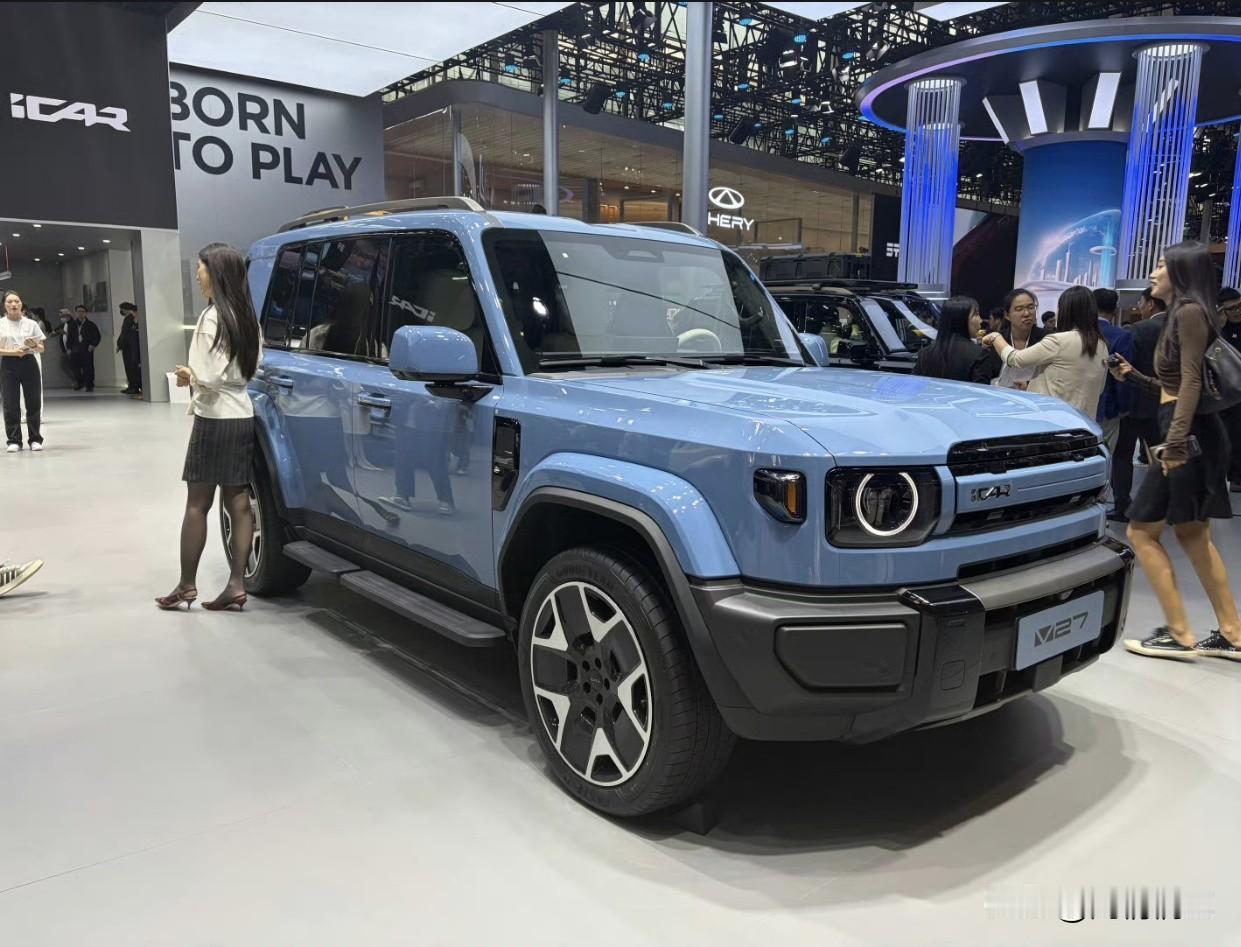 【广州车展偶遇“全能奶爸车”，iCAR V27把硬派和家用玩明白了！】  

2