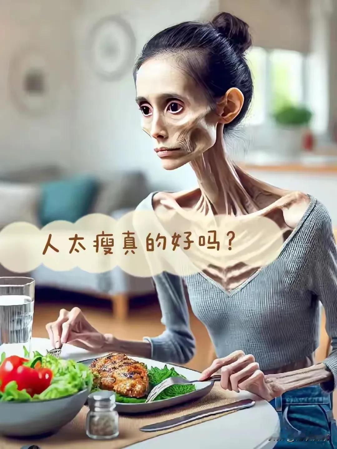 我的天啊！这个是真人，还是假人啊？瘦的也太吓人了，全身都是骨头，几吁看不到一点肉
