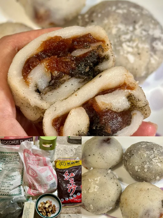 苏州留子自制双酿团🍡豆沙甜和芝麻香兼得🫘