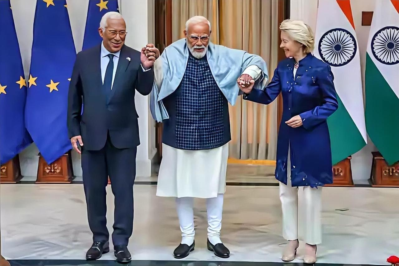 当地时间2026年1月27日，欧盟与印度在新德里正式达成自由贸易协定，同时启动双