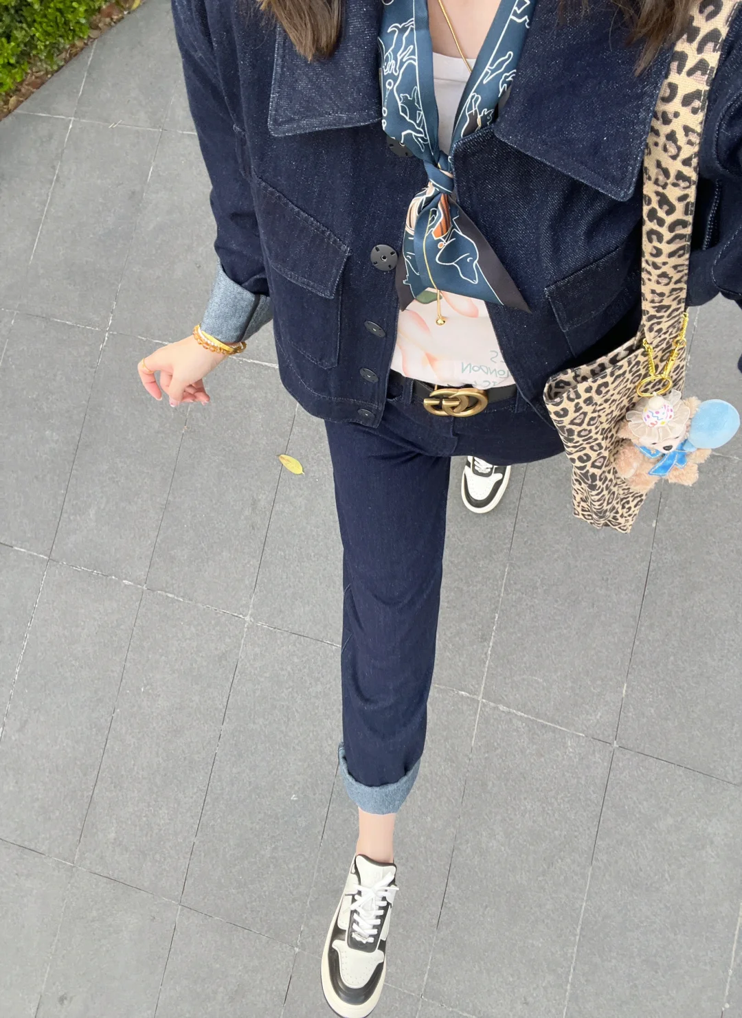 穿不腻的牛仔套装🤠三分钟出门的感觉太爽啦