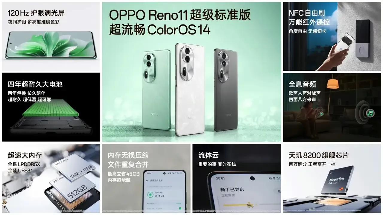 Reno11手机发布了
好消息
那么那么Reno10手机价格
是不是要大跳水了
