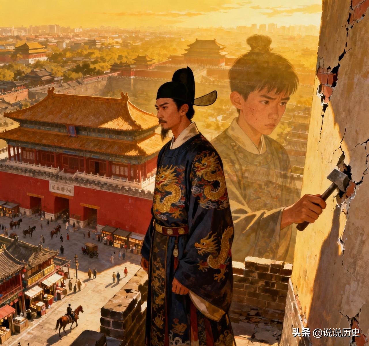 1628 年，皇帝朱由检正在阅读奏章，忽然身体内有一种异样的感觉，他立即指着大殿