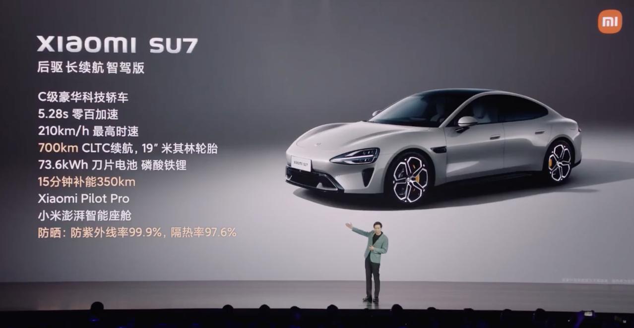 #小米SU7价格# 终于来了，小米SU7标准版定价21.59万元。
直接起飞，小