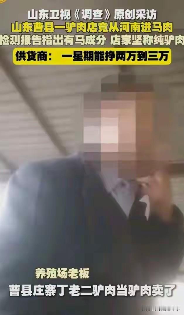 十斤牛肉九斤半牛逼的曹县再次出圈，这次是因为驴马不分，从河南批发马肉到曹县当精品