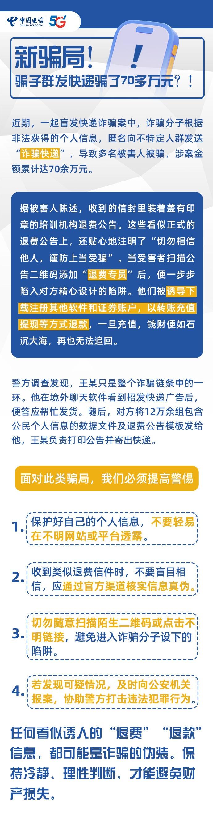 【警惕“盲发快递”陷阱，已有多人中招！】收到不明快递，务必通过官方渠道核实信息真