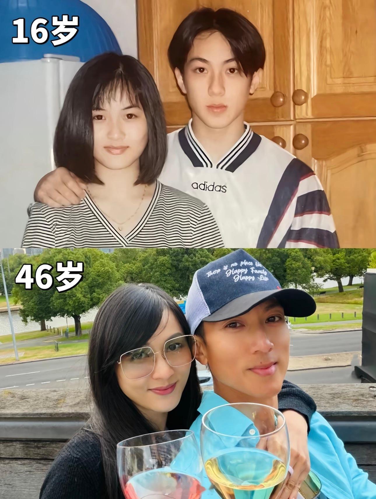 吴尊林丽吟，难得夫妻是少年。 