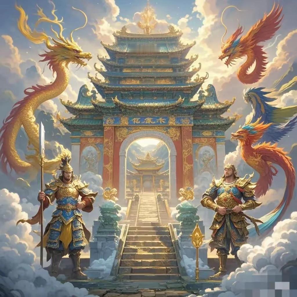 上联：凌霄殿上号天神
下联：奈何桥中怕阎王