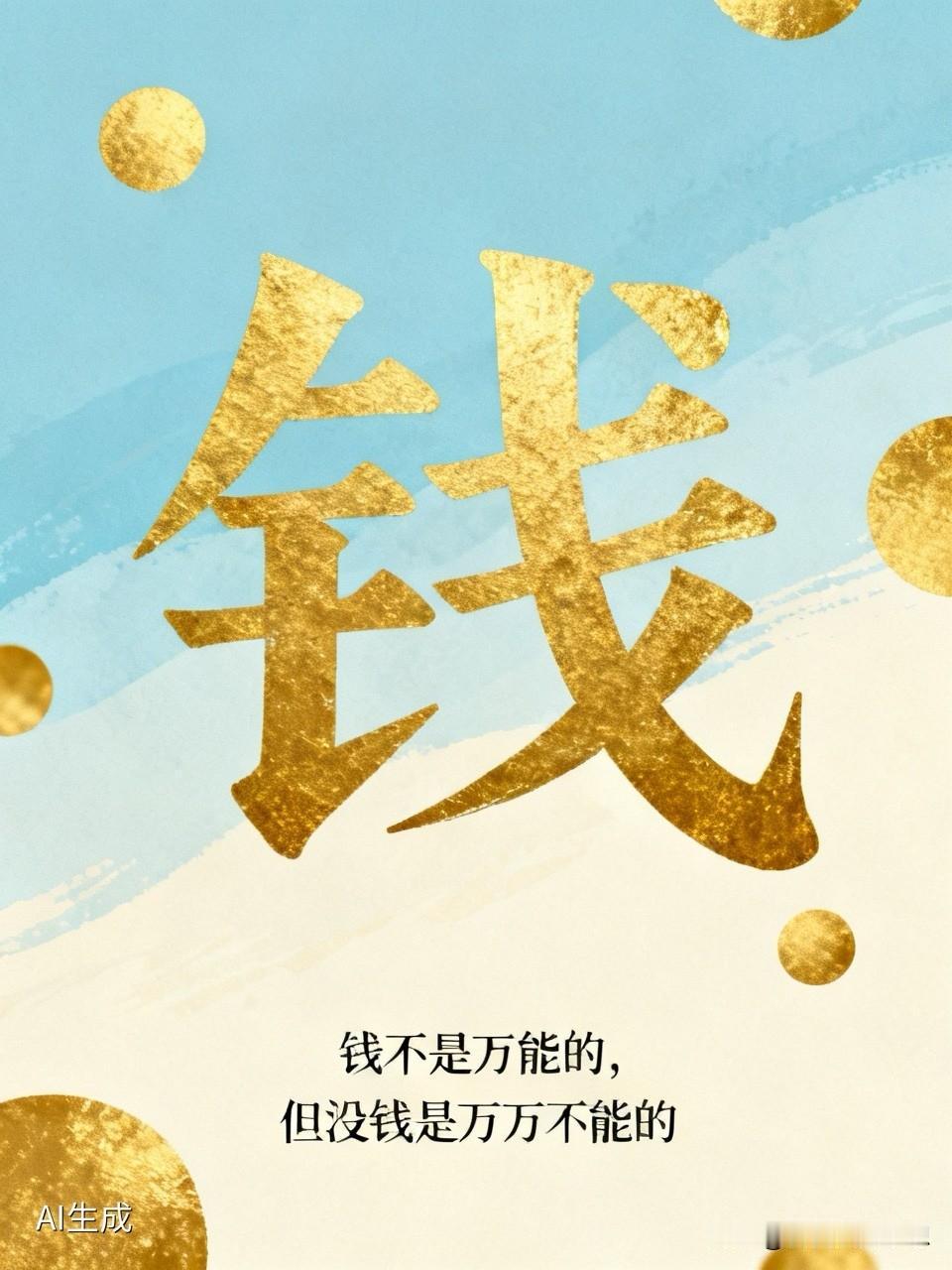 我认为不是，钱不是万能的，但是现实生活里没有钱是寸步难行的。

每天的劳碌奔波谁