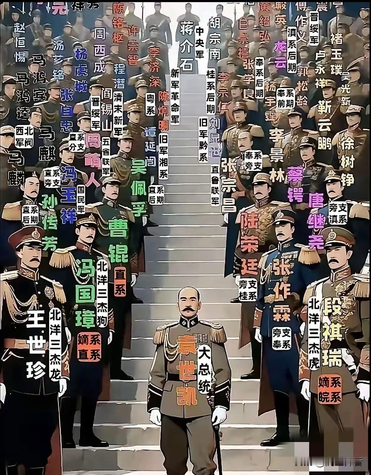 民国初期的这阵容就是曹操来了也头疼。