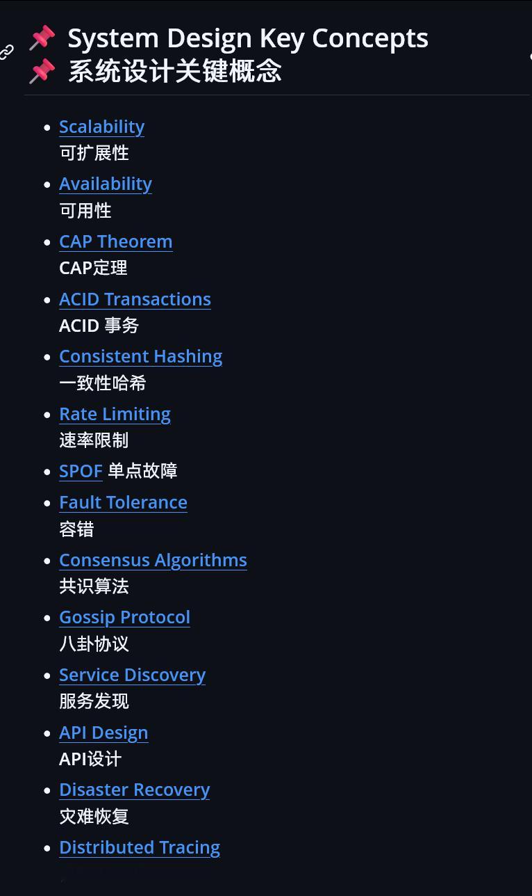 一个关于系统设计的资源列表。github.com/ashishps1/aweso