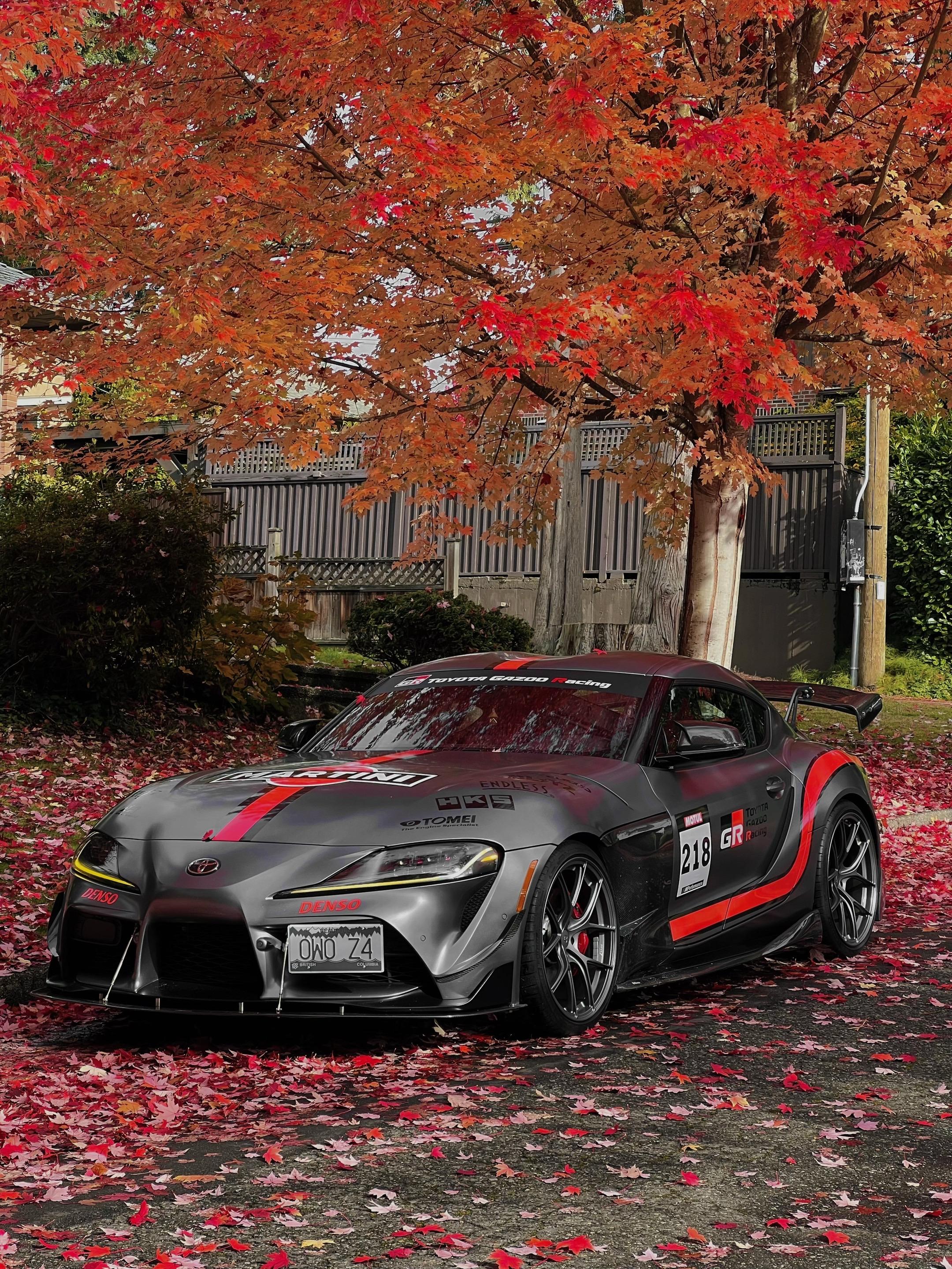 🍁自己设计的拉花终于上车了！