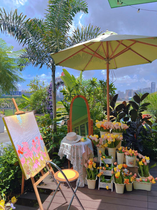 💐深圳香蜜湖，美到窒息的花海湖景漂亮饭～