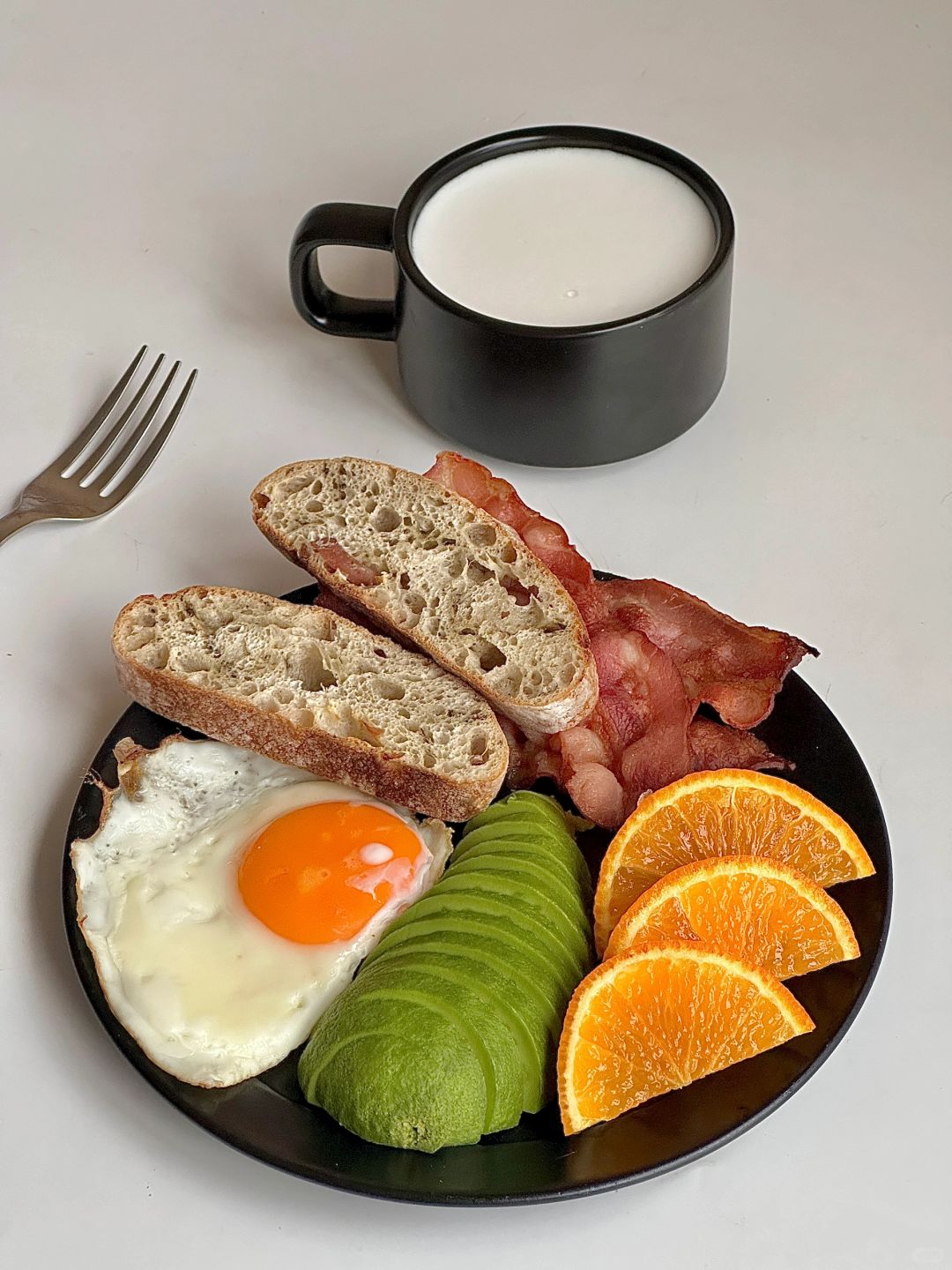 元气早餐｜恰巴塔&煎蛋🍳&牛油果🥑早餐盘