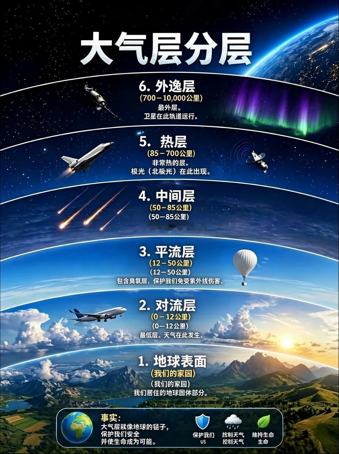 大气层分层 