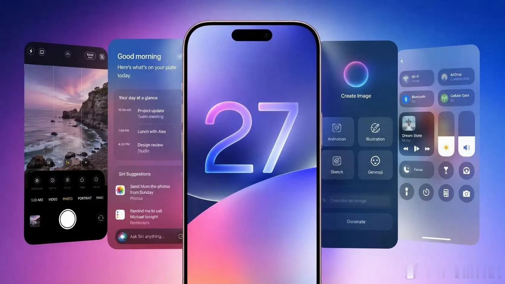 iOS27全新功能 iOS27最有用的功能就是相册支持了扩图（扩展）功能现在只能