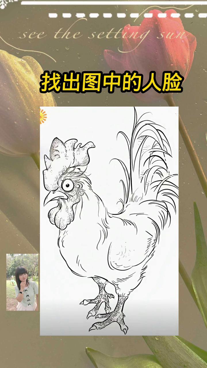 找出图中的人脸。
据说这张脸极其隐蔽，一万人里只有一个人能一眼找到，找不到太正常